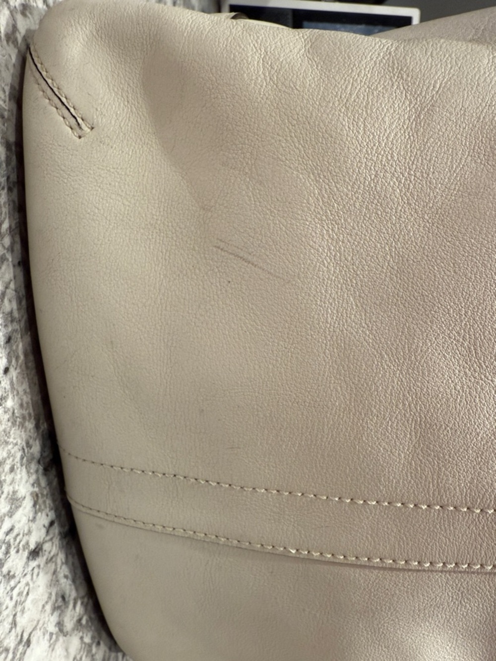 Coach Ergo Hobo Bag 10743 Ivory Leather Shoulder Bag Vintage Y2K - Picture 9 of 9